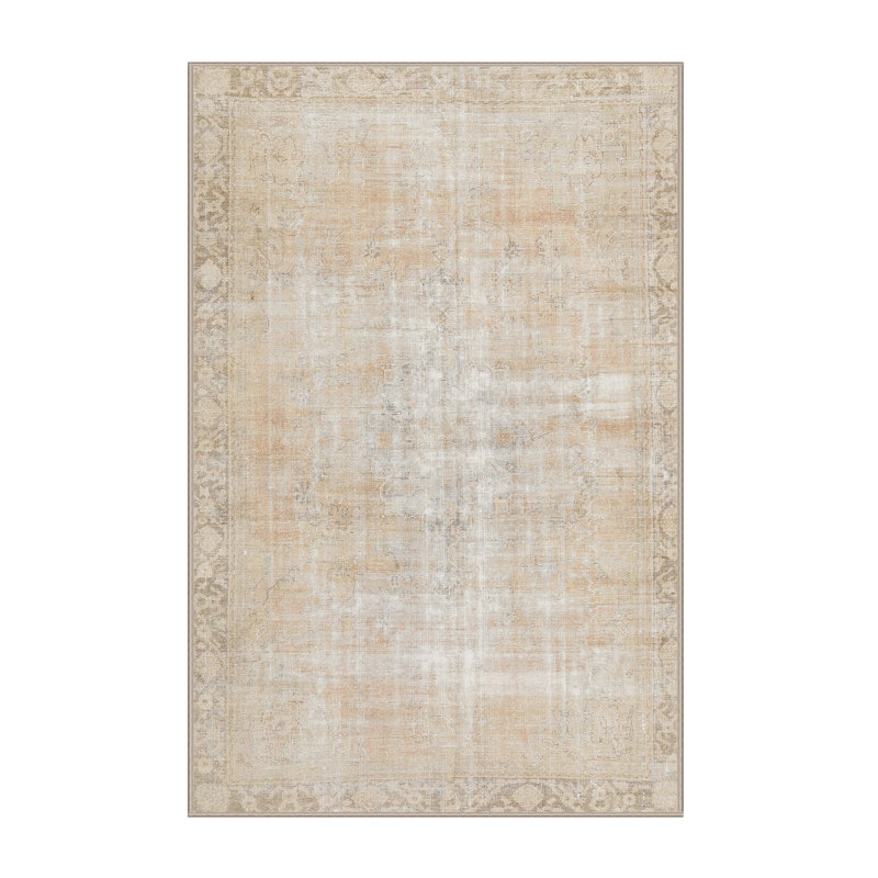 Tapis oriental brun / beige, Rectangle 7 pi x 9 pi