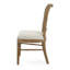 2 chaises de bar de style rétro - siège en bois d'hévéa et tissu doux brun foncé, avec 2 chaises rembourrées