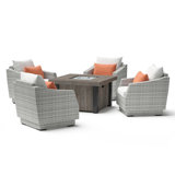 Cannes Outdoor 5 - Piece Conversation Set