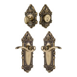 Complete Grande Victorian Entry Lever Set with Deadbolt