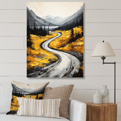 «Barukh Road Through Yellow Prairies I», reproduction sur toile