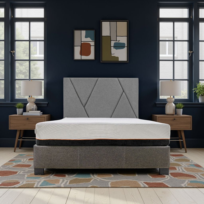 Matelas en mousse viscoélastique imprégnée de cuivre Regen, 10", Très grand californien