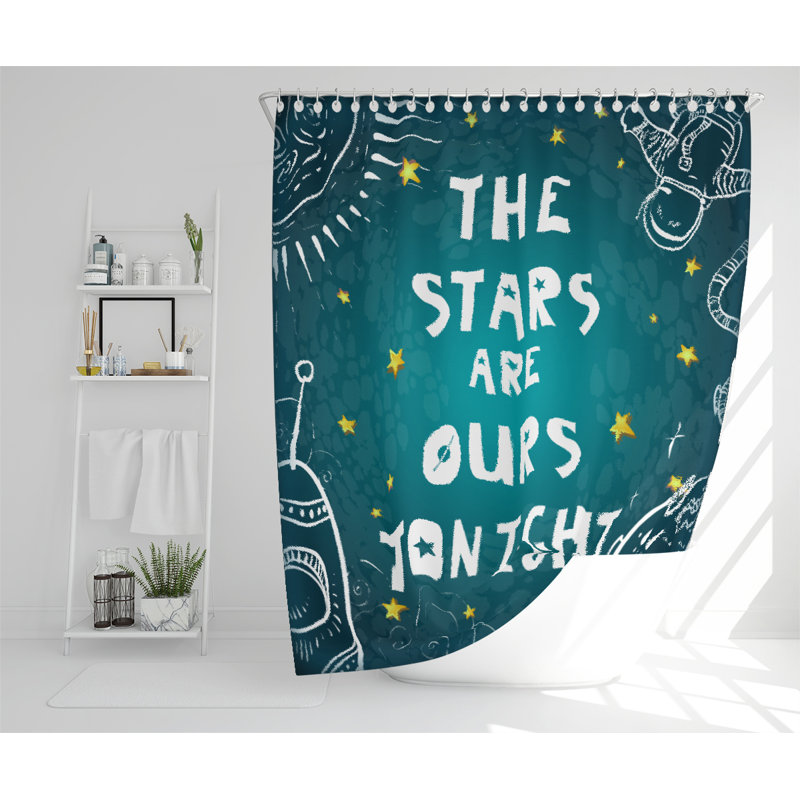 The Stars Are Ours Tonight Designer Shower Curtain