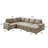 Pull-Out Sofa With Storage Chaise, Upholstered Couch-1105423176