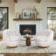 Chaise pivotante en sherpa Shearling