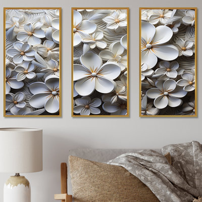 «Fragrant Plumeria Serenade II», ensemble d'art sur toile Plumeria