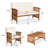 Chalia Acacia 8 - Person Patio Conversation Set with Cushions-735128241