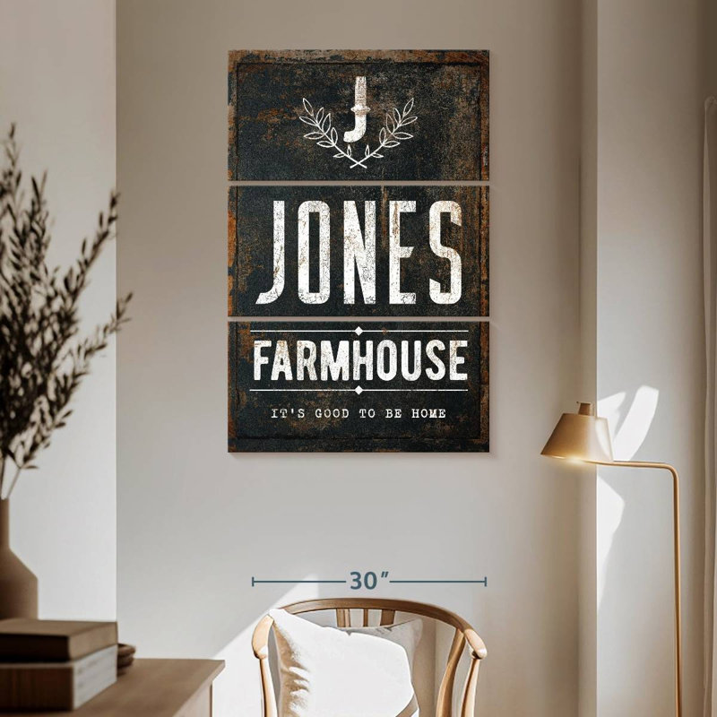 Kema Jones Farmhouse Wall Sign, 65" H x 42" W