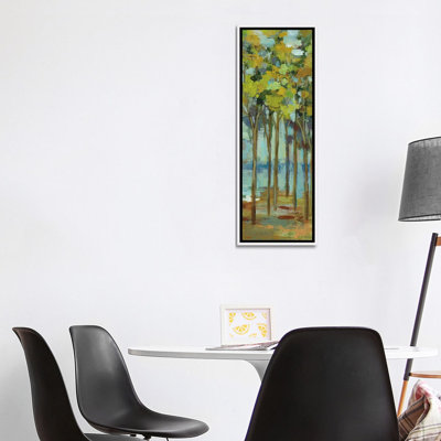 «Spring Trees Panel I» par Silvia Vassileva, reproduction d'art panoramique sur toile