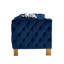 Canapé de salon Chesterfield en velours capitonné, l 84,25 po, bleu