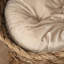 Lit pour chat surélevé en osier fait à la main avec coussin moelleux, nacelle rotative en forme d'œuf pour chatons d'intérieur-63291383-63291386