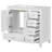 Compact White Vanity Cabinet With Ceramic Sink, Modern Storage Solution
