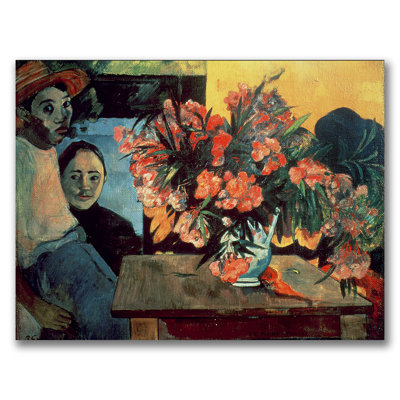"te tiare farani, 1891" par paul gauguin, reproduction d’art sur toile