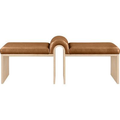 Delphine Vegan Leather Bench