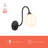 Bancroft 12-in Matte Black Wall/Vanity Light-1152172383