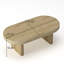 Table basse ovale de 47,24 po