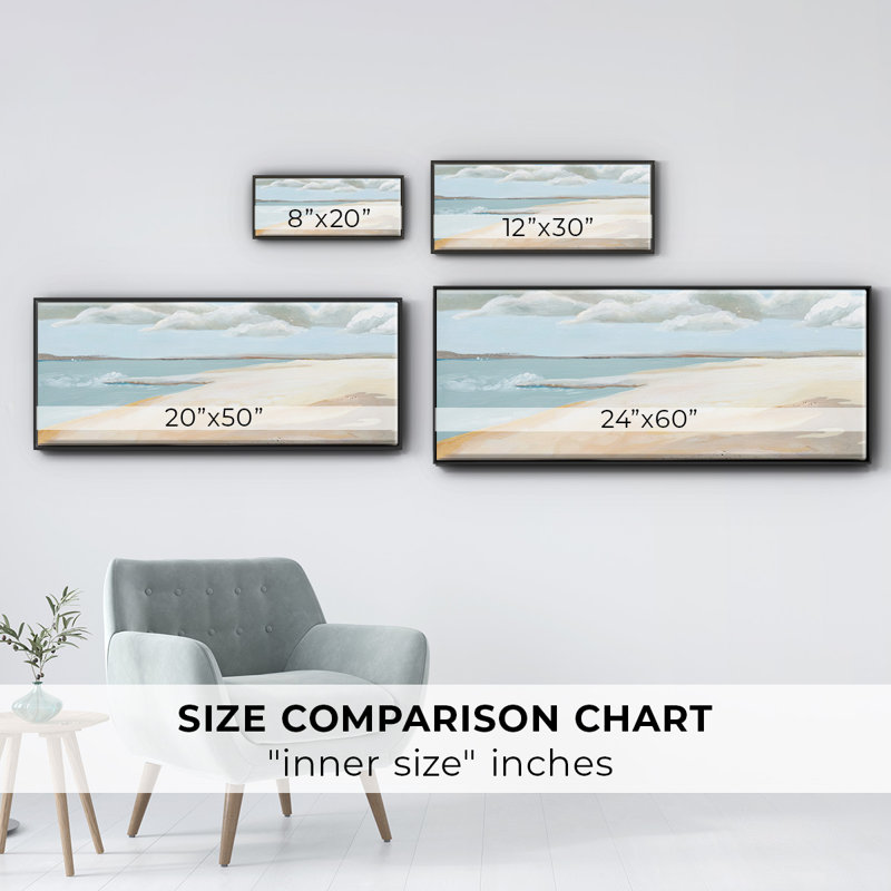 Sandy Getaway I- Framed Canvas