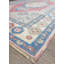 Tapis bleu en laine 4 pi 4 po x 7 pi 3 po Milvia