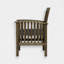 Chaise de salle à manger en bois d'acacia (ensemble de 2)