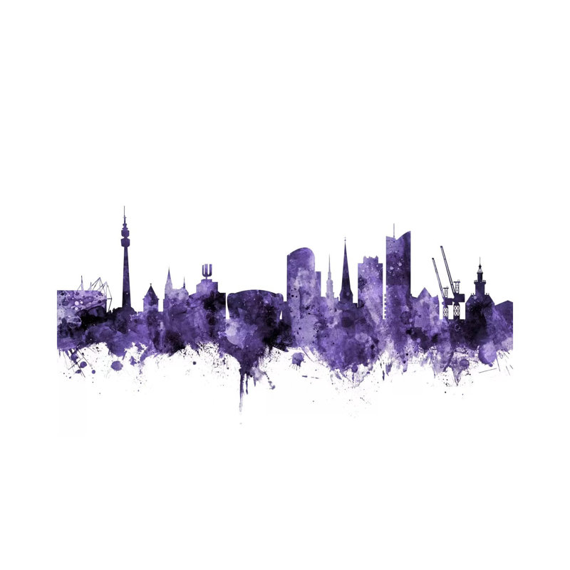 Dortmund, Germany Skyline by Michael Tompsett - Wrapped Canvas Gallery-Wrapped Canvas Giclée, 20.32 cm H x 30.48 cm W