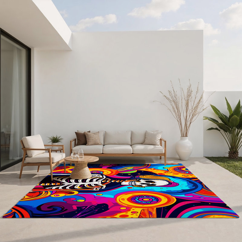 Tapis intérieur et extérieur Solar Trance, Rectangulaire 3 pi x 5 pi
