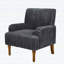 Fauteuil classique avec pieds élégants en bois, pour le salon-753221776