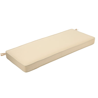 Lucy Eider & Ivory Outdoor 3" Bench Seat Cushion