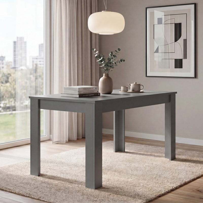 Iriemi Dining Table, 74cm H x 117cm L x 76.5cm W, Grey
