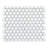 1" x 1" Hexagon Porcelain Mosaic Tile 12x12 sheet– Matte Finish, Mesh-Mounted, Wall & Floor Use-84838824