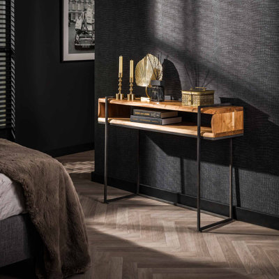 Burrigan 110cm Solid Wood Top Console Table