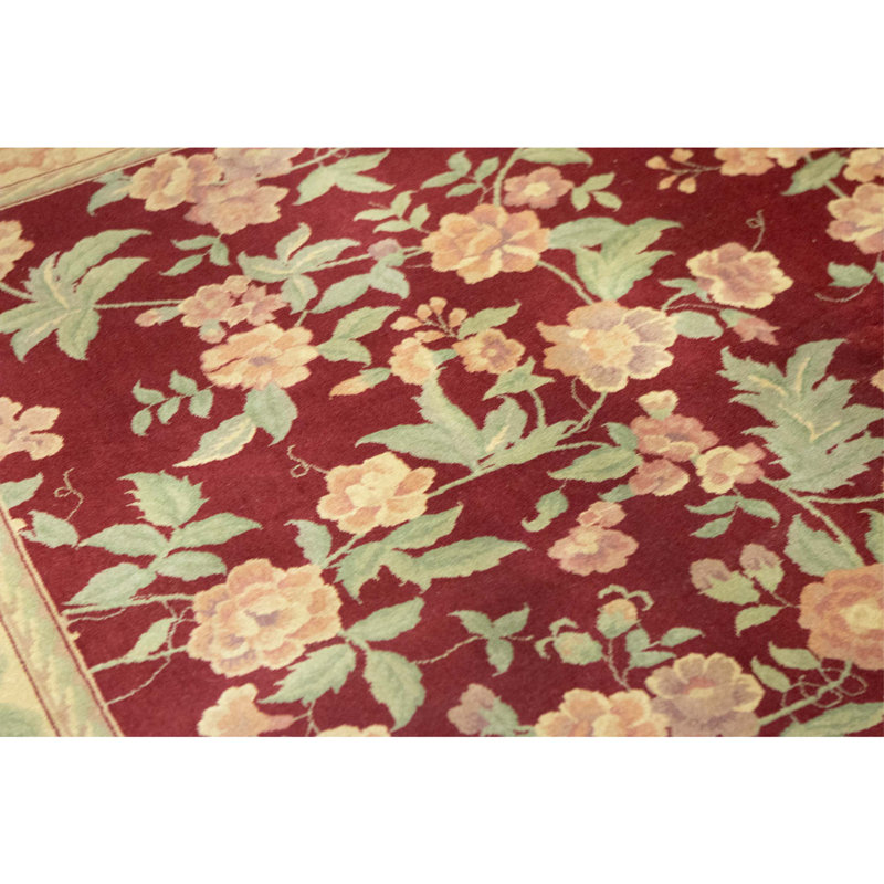Handmade Silk and Wool Area Rug