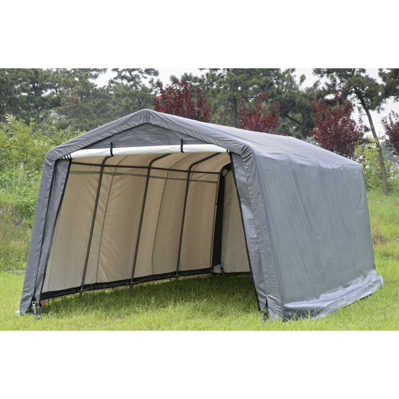 10' W x 20' D Garage, Gray