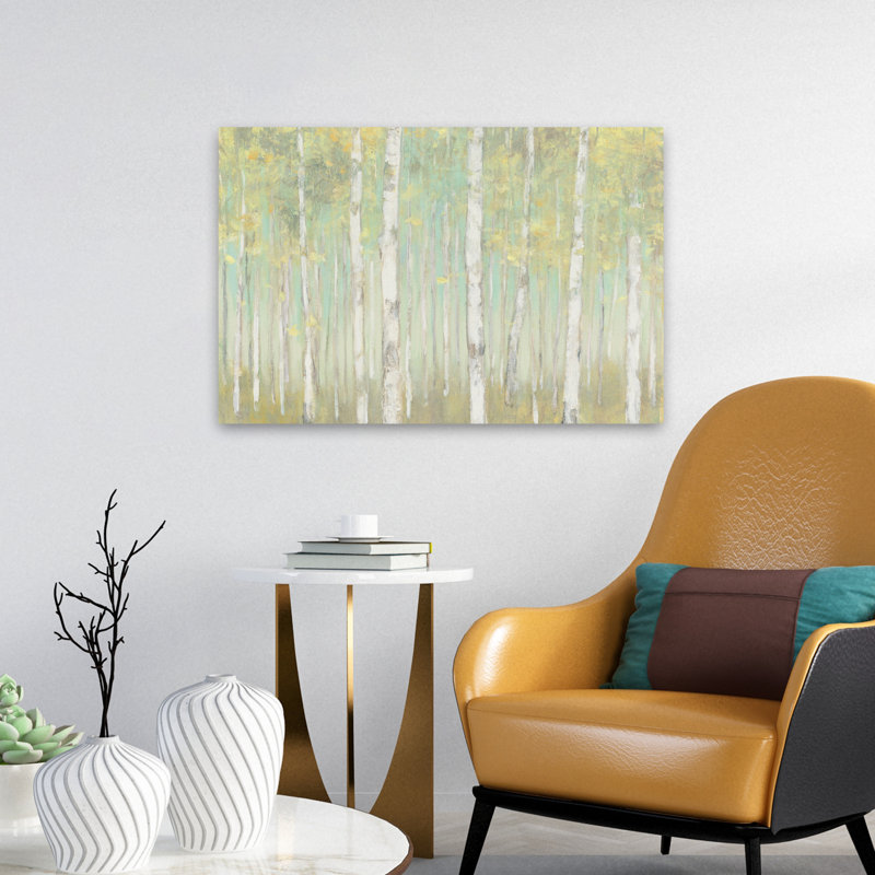 Bouleau et bouleaux Sylvan Birches Art, H 16 po x l 24 po