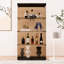 Vitrine à deux portes 4 portes vitrées avec porte Tawny