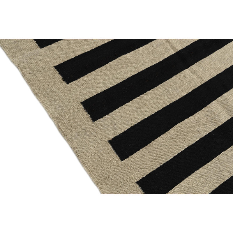 Tapis noir et blanc Orta