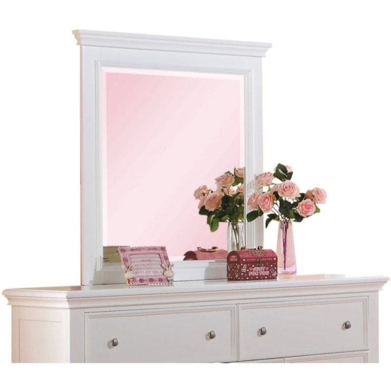 Miroir de commode Dansby, Blanc
