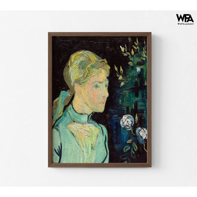 Adeline Ravoux par Vincent Van Gogh, estampes de personnages célèbres, reproduction d'art de femme, art de portrait féminin, impression de visage féminin, portrait de Van Gogh
