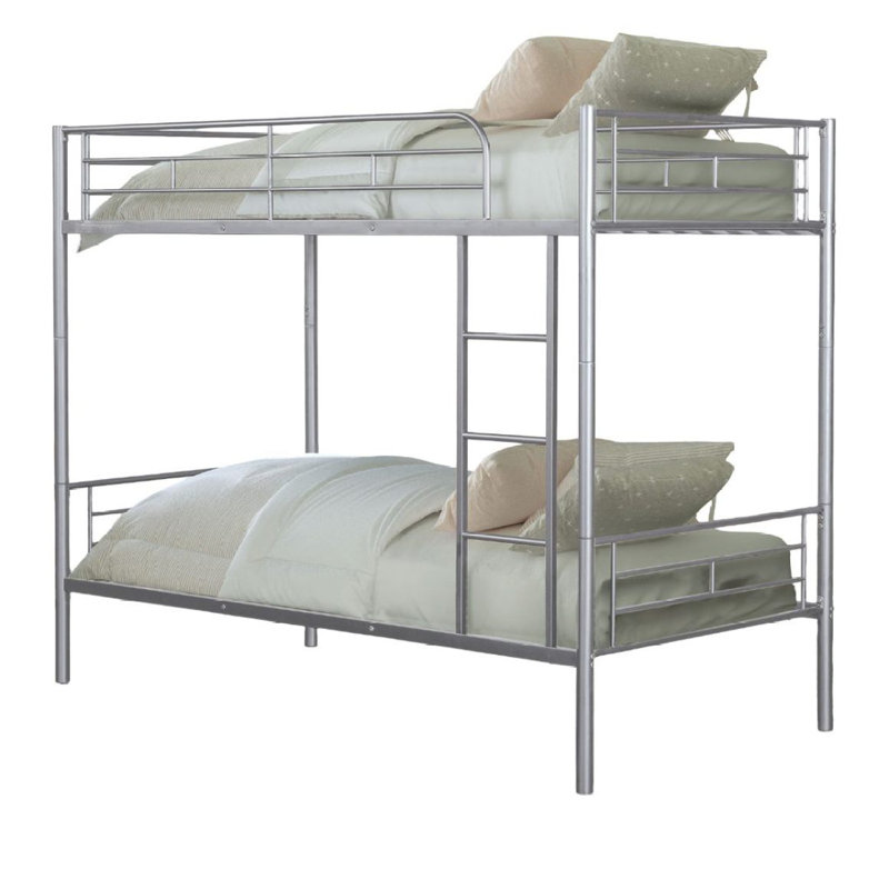Structure simple en métal de style contemporain avec échelle attachée, Argent argent