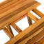Table d'appoint en bois pliable sans installation, finition, supporte les plats de service lourds