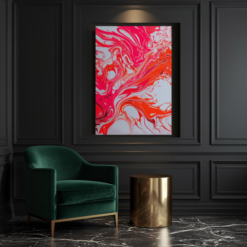Art abstrait sur toile 41, H 36 po x l 24 po