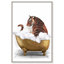 «Bathtime Tiger», impression sur toile tendance par Art Remedy