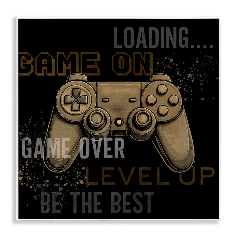 Plaque murale Gamers Commandes, par Kim Allen