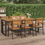 Naal Rectangular Metal Outdoor Dining Table , cm W cm D-1161581968