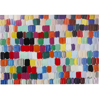 Bild Berührte bunte Punkte 200 cm x 140 cm