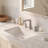 Waterfall Widespread 3-hole Bathroom Sink Faucet in Brushed Nickel-122063311