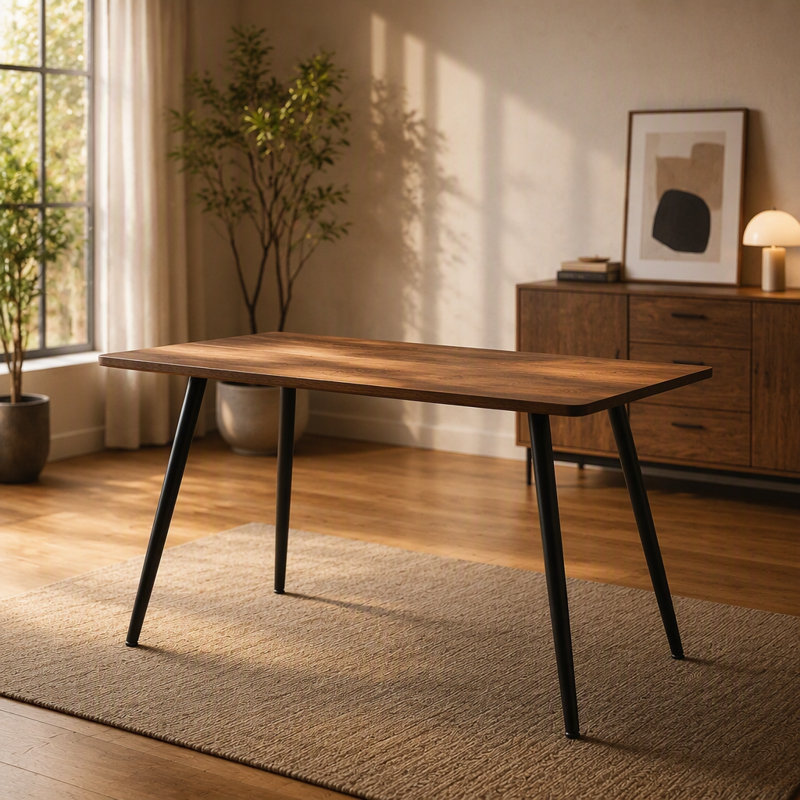 Table de salle à manger, 29.92" H x 27.56" W x 47.24" D, Wood, MDF
