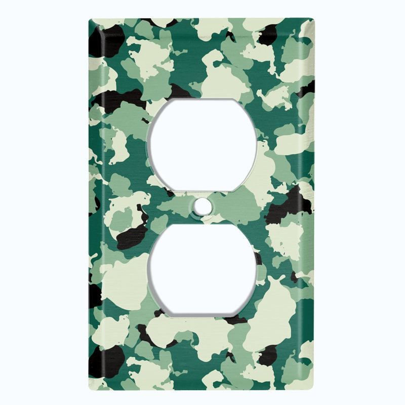 Patterned 1 - Gang Toggle Light Switch Standard Wall Plate