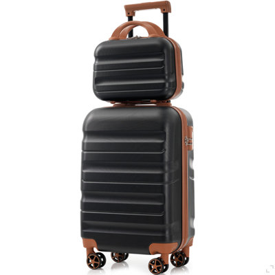 Ensemble 6 pièces de valises rigides en ABS - Valises légères et durables avec deux roues pivotantes, tailles de bagage à main et pour bagages