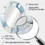 Serene Elegance Marble Motif - Miroir mural ovale moderne-470855879