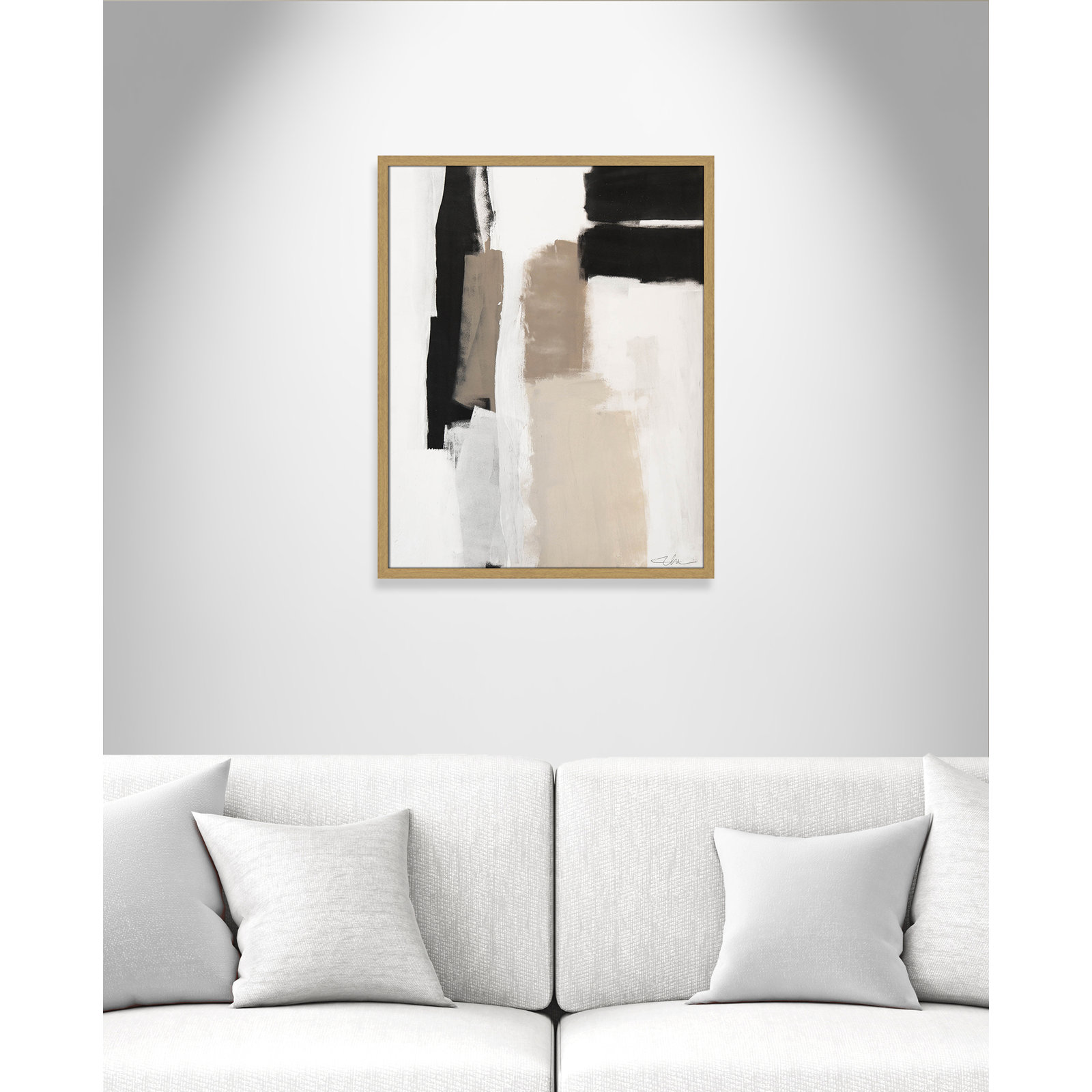 Earth Scapes II by Casa Fine Arts, 29.5" H x 23.5" W x 1.25" D, Natural Slim Unmatted Picture Framed